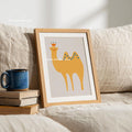 Islamic Card Mosque Architecture Canvas Poster Muslim Bohemian Animal Nursery Wall Art Print Pictures for Children's Home Decor