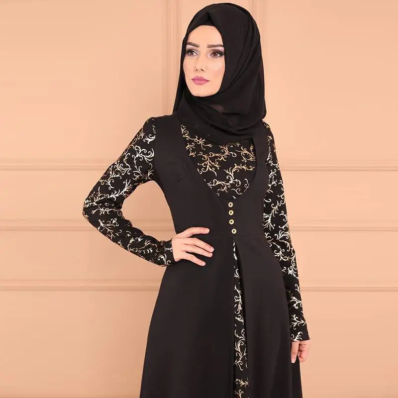 Muslim Abaya Turkey Islamic Arabic Hijab Dress Caftan Dubai Kaftan Moroccan Robe muslim Dress  islamic wear for women Plus size