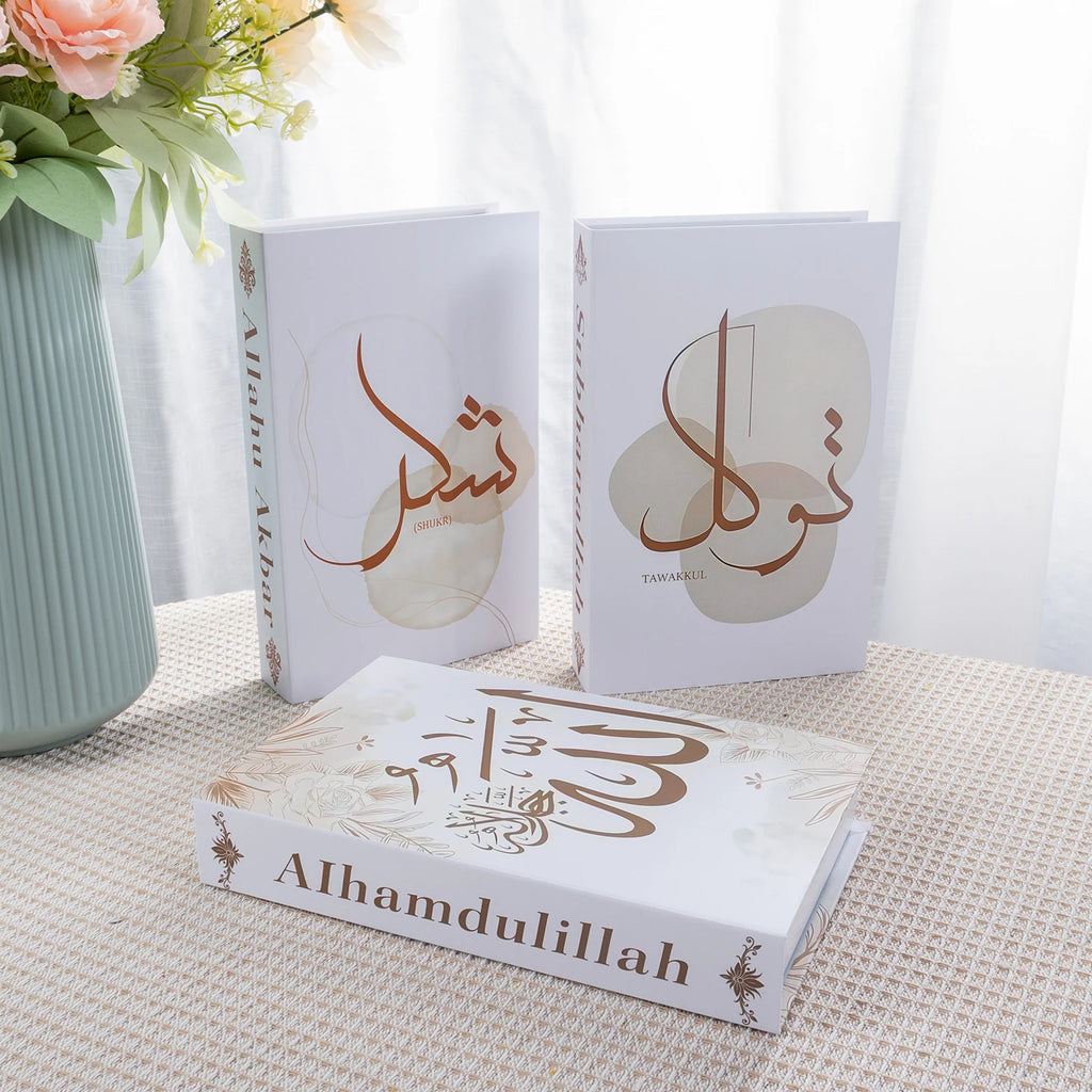 Islamic Serie Fake Book Boxs for Coffee Table Decoration Living Room Fashion Prop Books Home Decoration Model Room Accessories