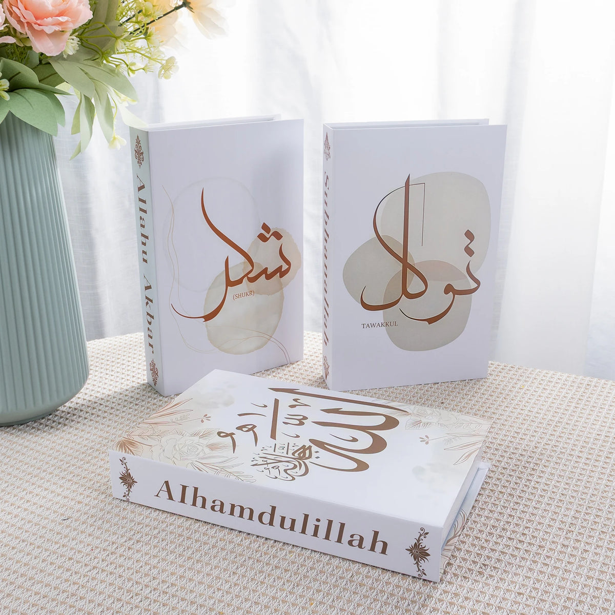 Islamic Serie Fake Book Boxs for Coffee Table Decoration Living Room Fashion Prop Books Home Decoration Model Room Accessories
