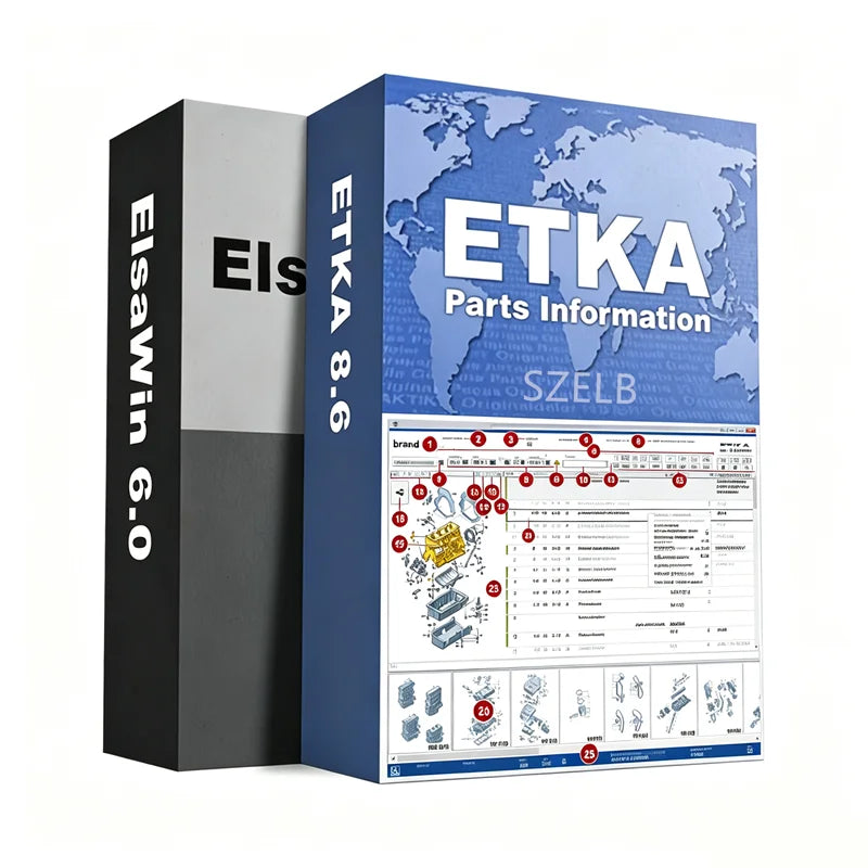 2026 Heiß! ETKA 8.6+ Elsawin 6.0 für V/W+AU//DI+SE//AT+SKO//DA Auto-Reparatur-Software Fahrzeuggruppen Elektronische Teile Katalog