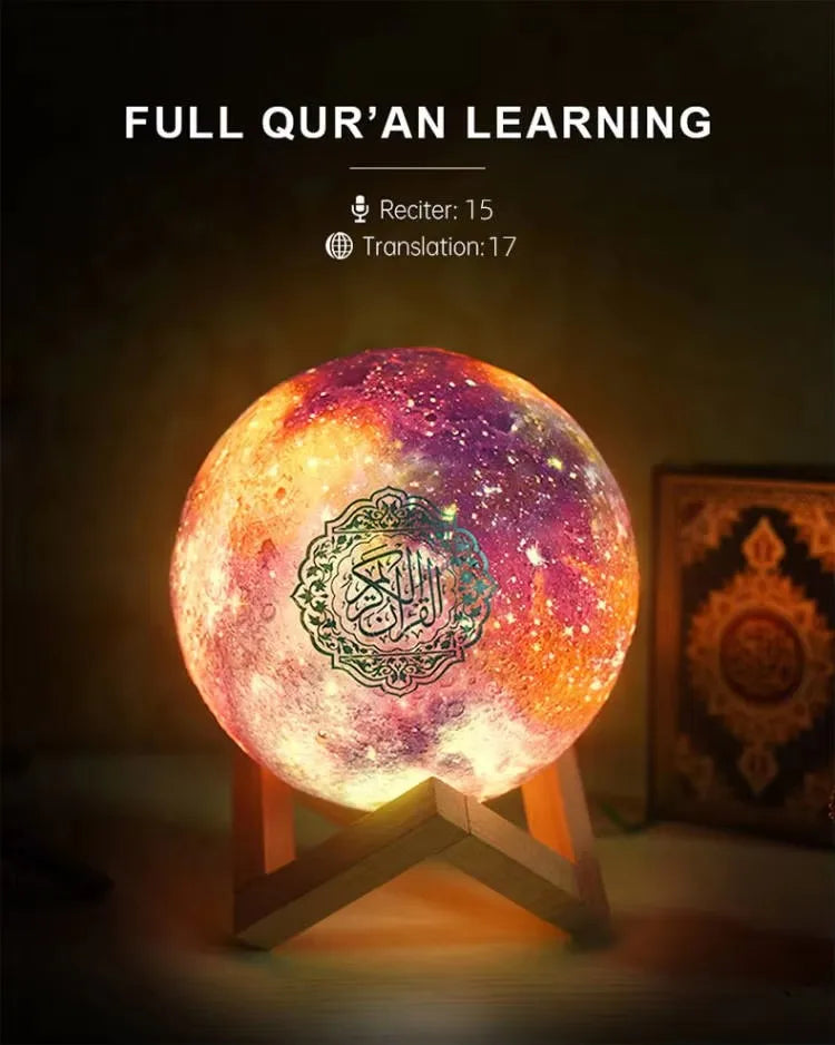 Quran Islam Arabic Koran Muslim Ramadan Azan Wireless Portable Bluetooth Speaker Bright Night Light Lamp Holy Islamic Arab Music