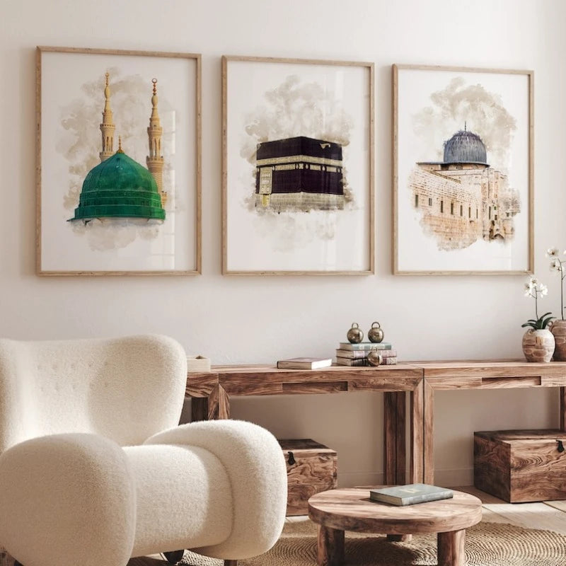 Islamic Architecture Posters, Wall Art Prints, Living Room Decorative Paintings - Posters for Mosques and Prophets