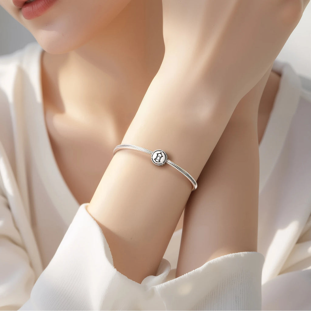 Islam Islamic lantern 925 Sterling Silver Symbol Charm Fit Original Bracelet Diy Jewelry Accessories Family Bead