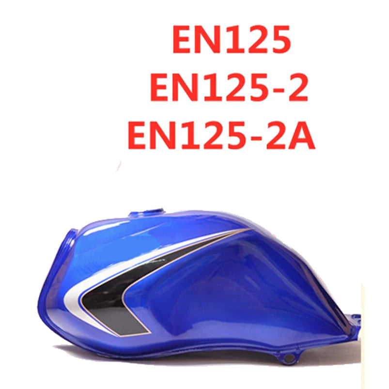 Motorrad-Kraftstofftank für Suzuki Haojue Qjmotor Dayun Haojin Qingqi Fekon für EN125-A-2-2A HJ125 QJ125 Rot/Blau/Schwarz Kraftstofftank