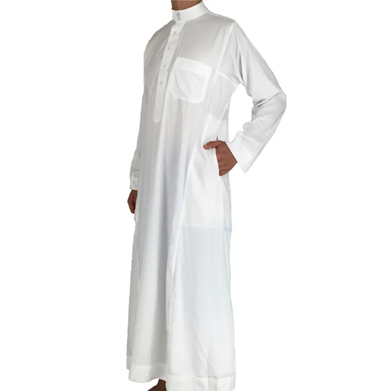 Islamische Kleidung Männer Länge Langarm Lose Muslimische Männer Saudi-Arabien Pakistan Kurta Muslimische Kostüme Muslimischen Kleid Kaftan Thobe