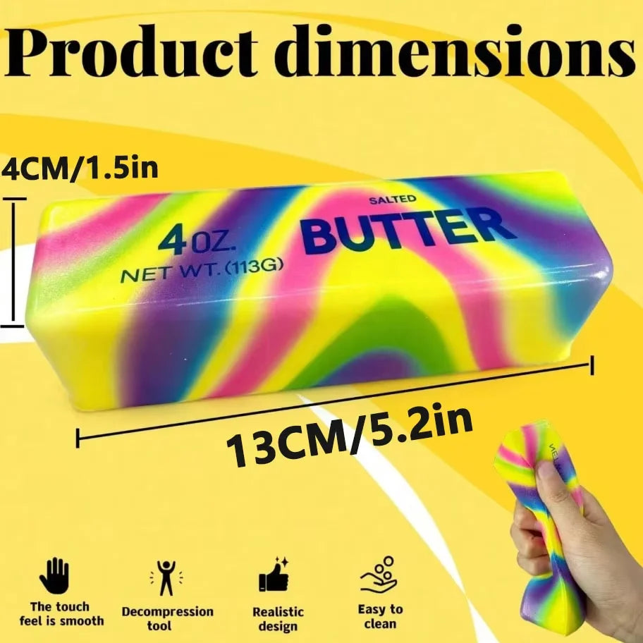 1/2/3/5 Pieces of Soft and Squeezable Butter Sticks Hand Squeezed Adult Fidget Toy Gifts to Relieve Anxiety and Stress for Adult