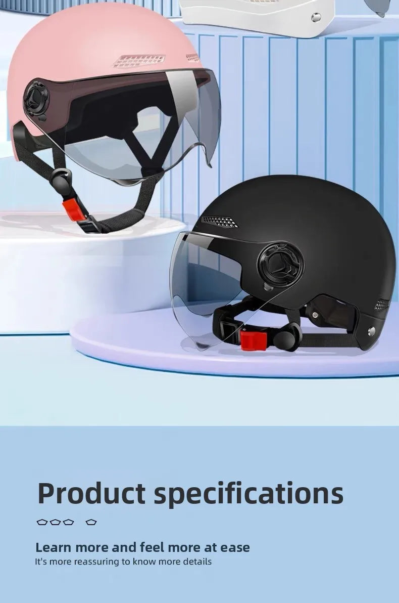 2025 E-Bike Motorcycle Half Helmet - Universal for Men Women