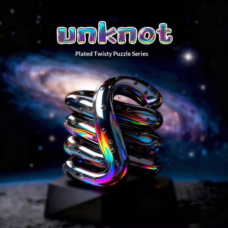 Unknot Electroplated Tangle Fidget Toy Temperature Sensitive Color Changing Luminous Stress Relief Focus Aid For Adults Office