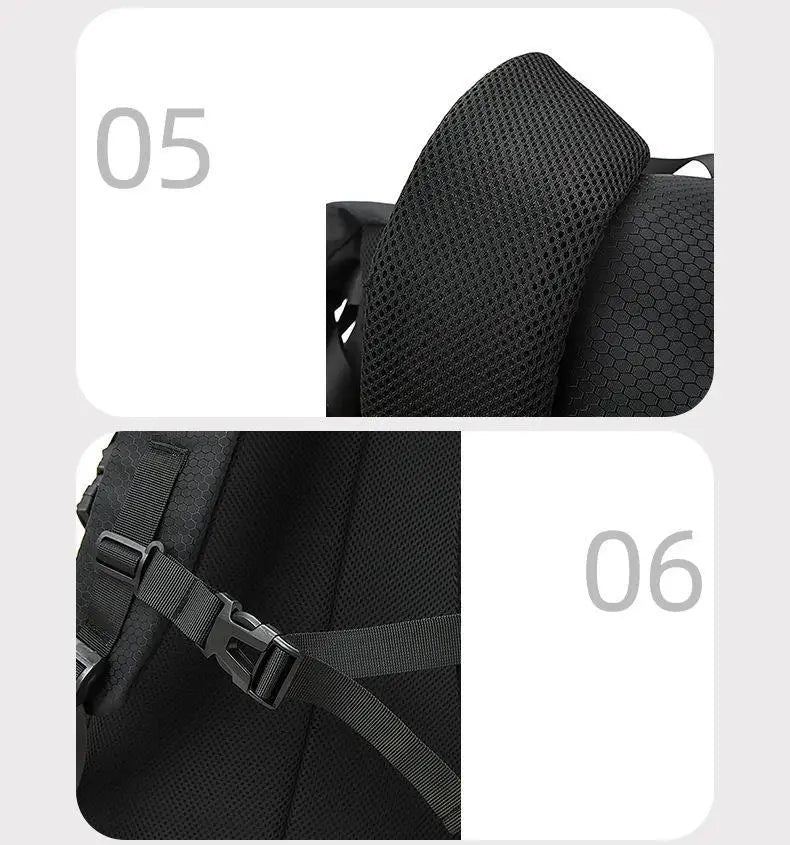 Funktioneller Rucksack für Reisen, Sport, Bergsteigen, Wandern, großes Fassungsvermögen, wasserdicht, leicht, Computer-Schultasche