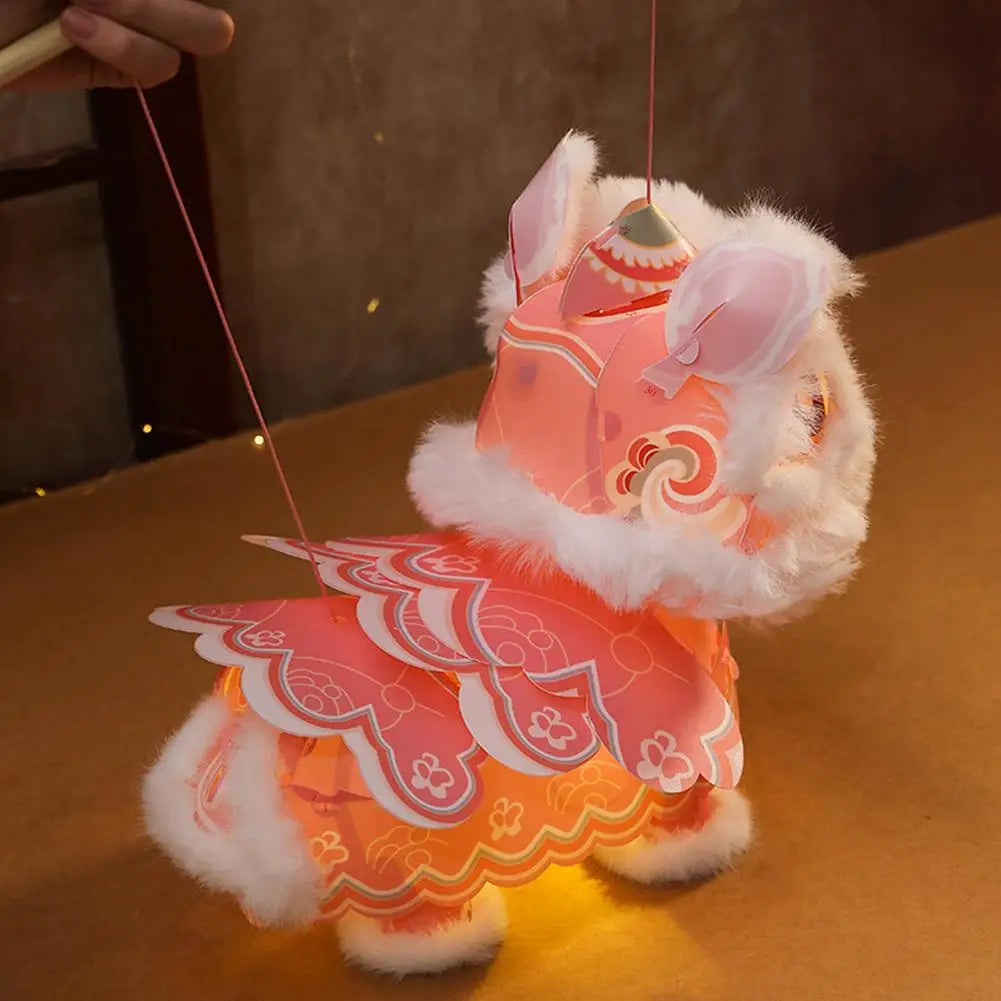 2026 Year of the Horse Chinese New Year Lion Dance Lantern DIY Kit Waterproof Light Up Handheld Toy LED Copper Festive Craft