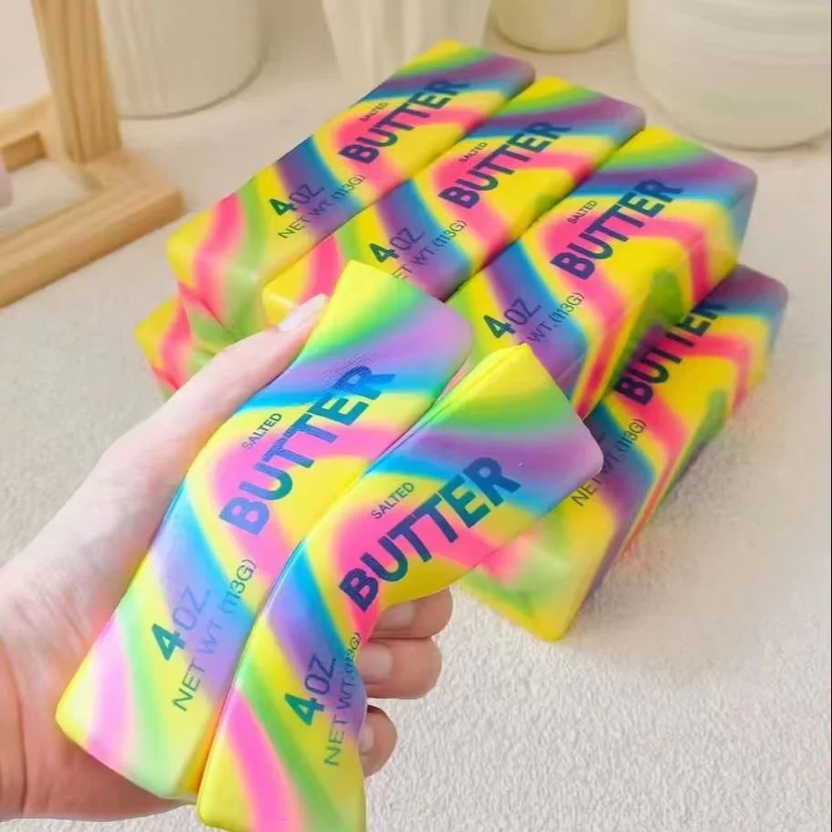 1/2/3/5 Pieces of Soft and Squeezable Butter Sticks Hand Squeezed Adult Fidget Toy Gifts to Relieve Anxiety and Stress for Adult