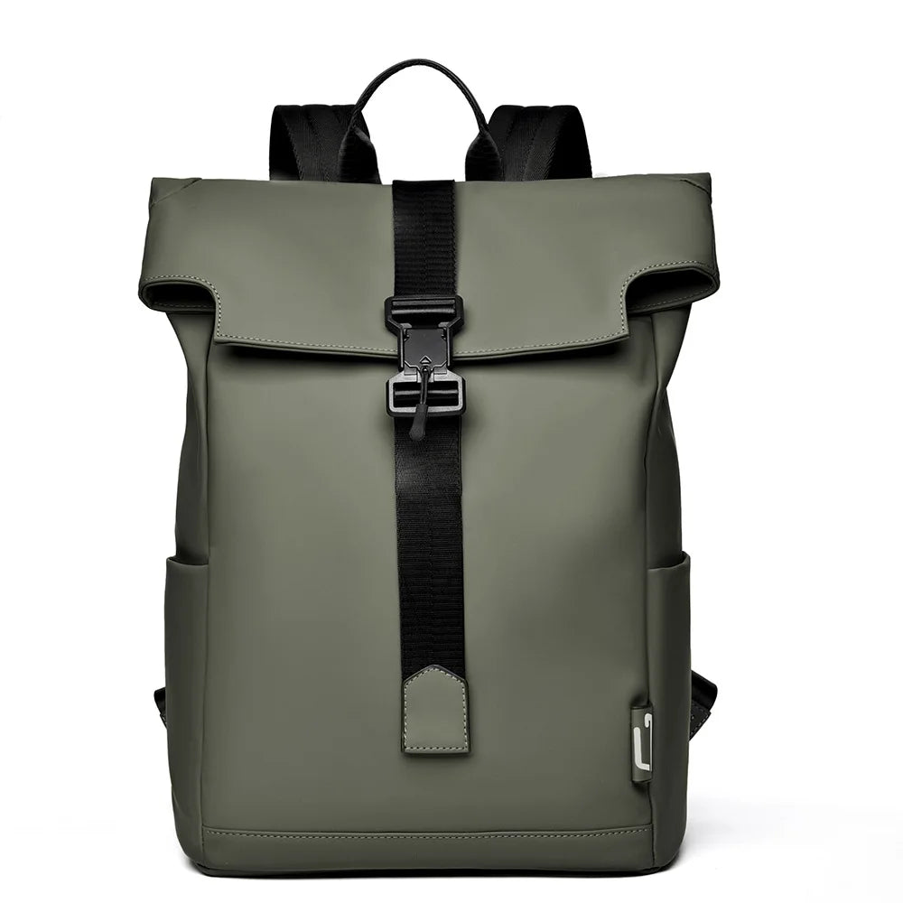 Neuer Herren-Rucksack mit Flip-Cover und magnetischer Schnalle, lässiger Outdoor-Reiserucksack, multifunktionaler Computer-Rucksack mit großer Kapazität