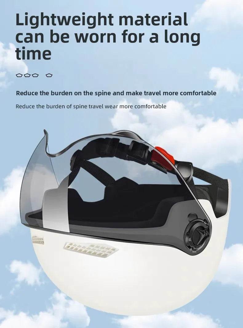 2025 E-Bike Motorcycle Half Helmet - Universal for Men Women