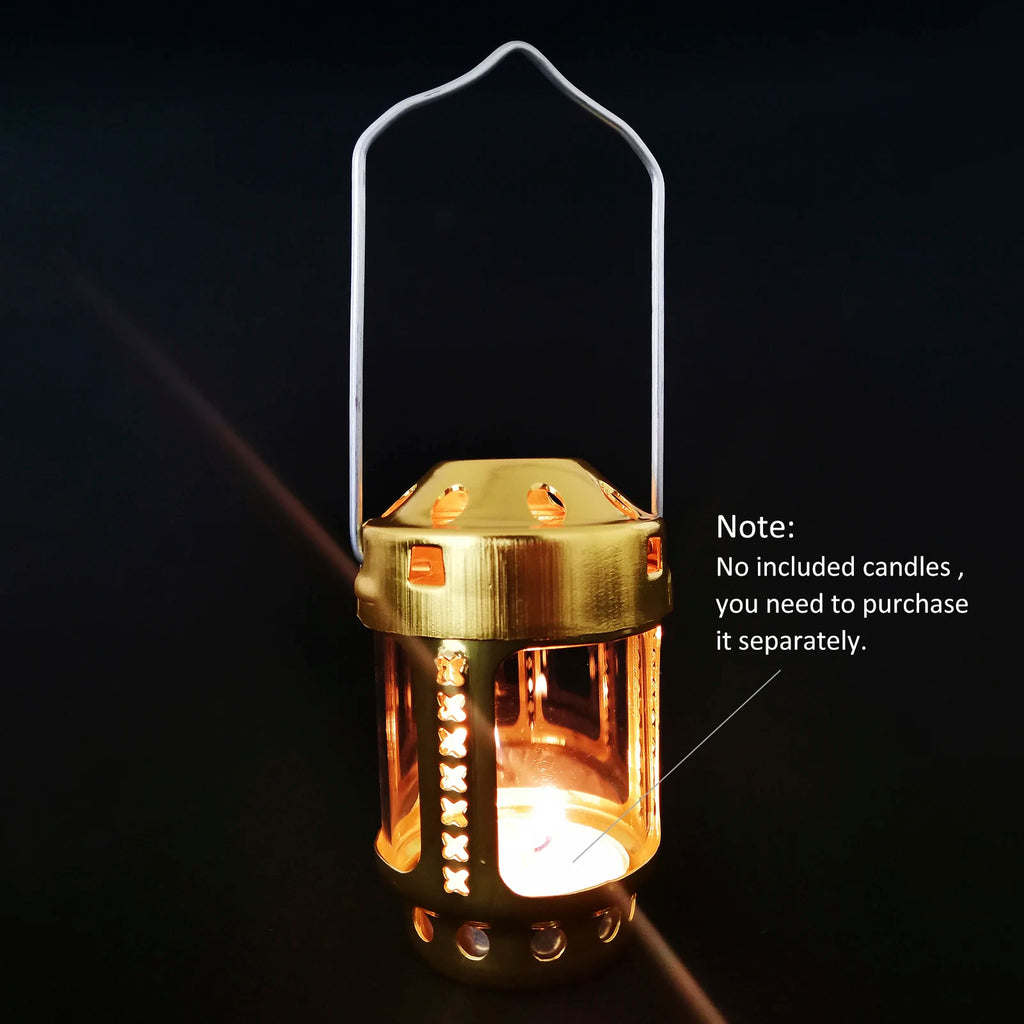 Portable Candle Lantern Night Fishing Hanging Outdoor Camping Aluminium Alloy Candle Lamp outdoor candle lantern candle lantern