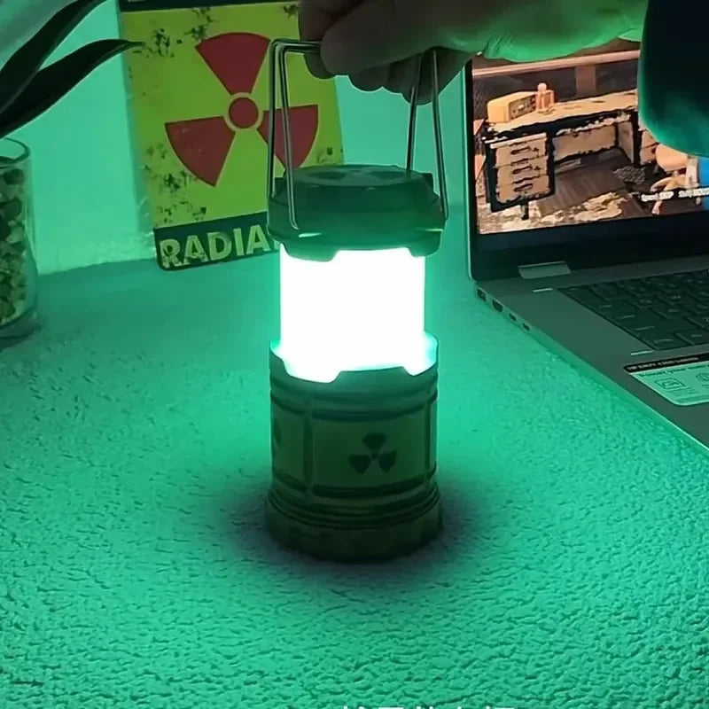Mini Simulation Nuclear Reactor Lantern Gift Handheld Camping Light Halloween Gift Night Lamp Home Decor Ornaments