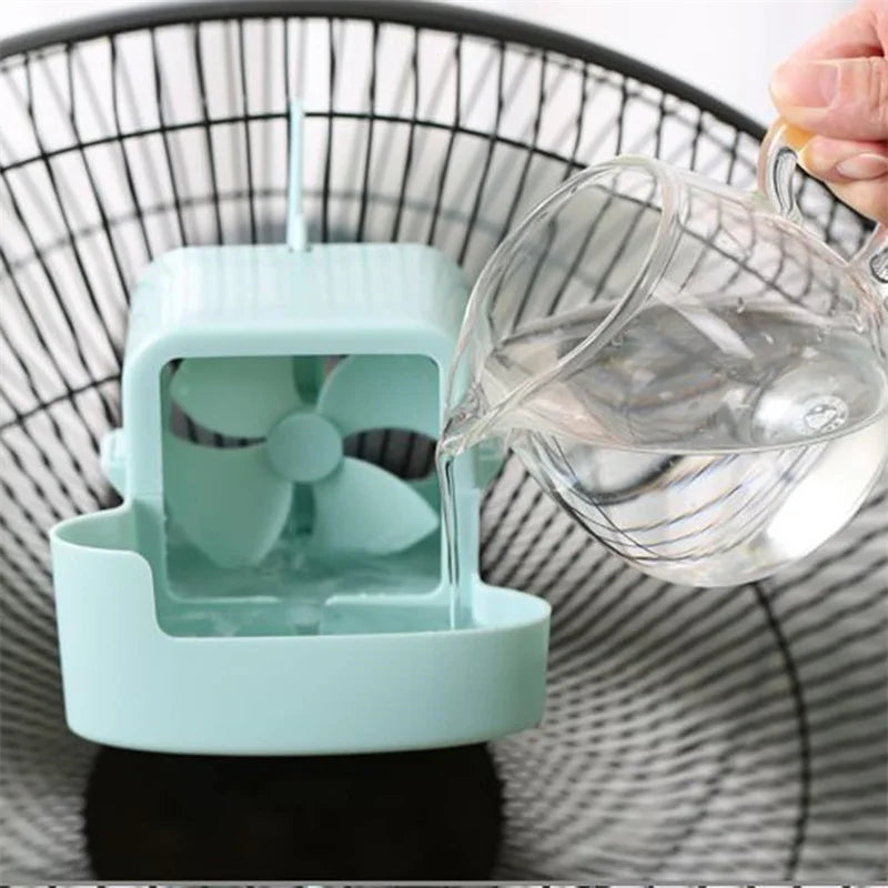 Electric Fan Cooling Storage Box Hanging Fan Cooling Tool With 4 Cup Household Cooling Box Fan Cooler Refrigeration Accessories