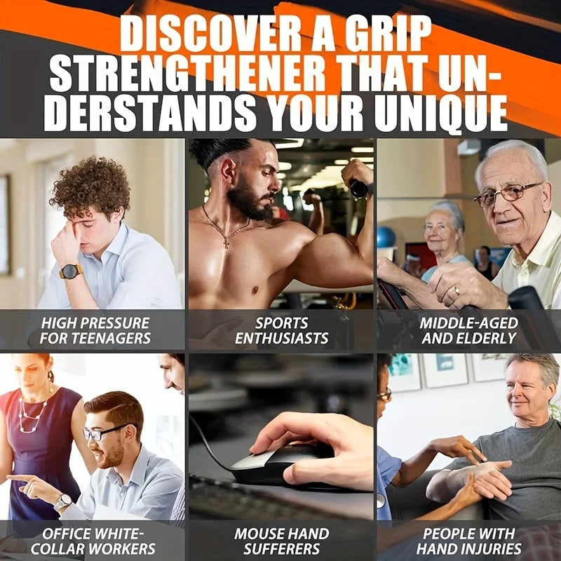 Unzählbares, verstellbares Grifftrainer, tragbares, robustes Unisex-Handtrainer, Trainingsgerät für die Fingerrehabilitation