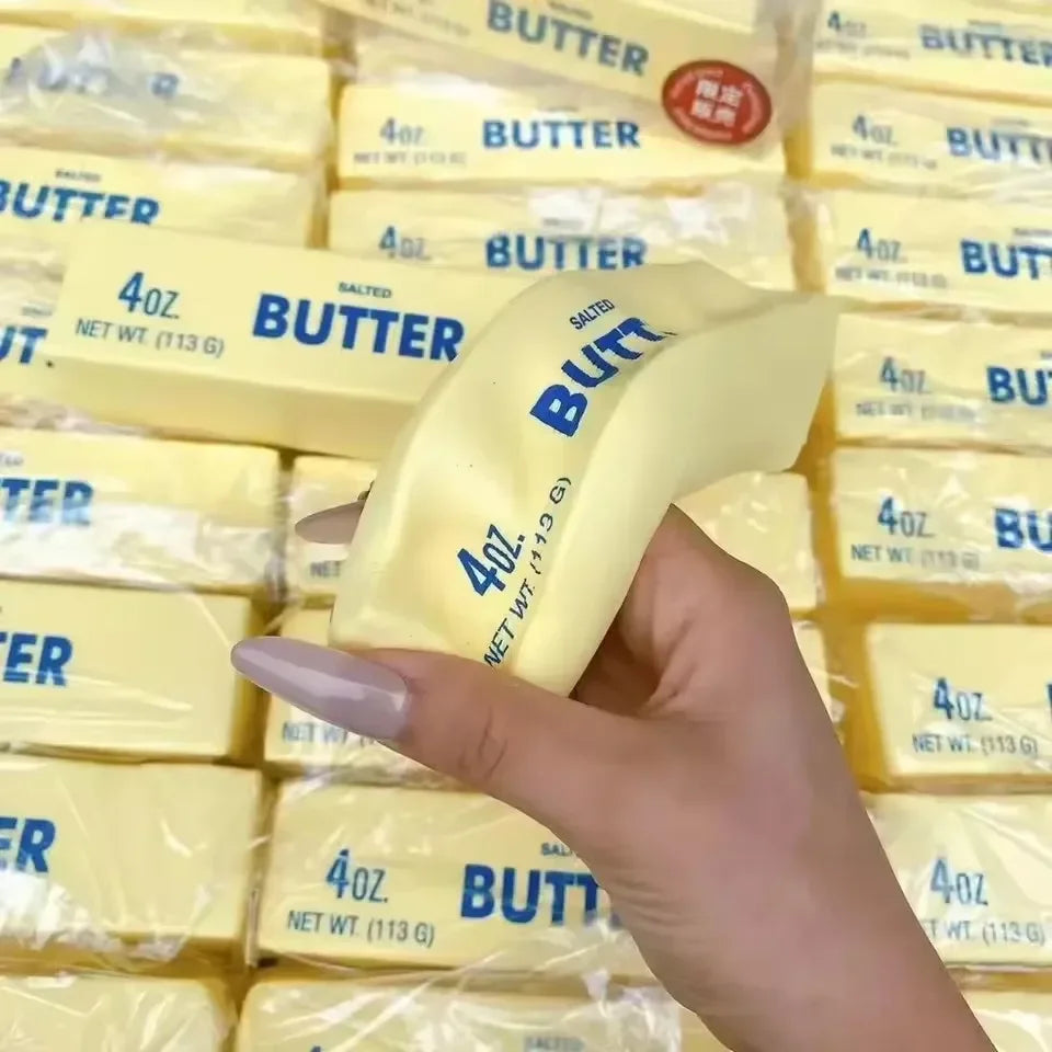 Butter Stick Squishy Squeeze Fidget Toy Sticky Butter Stick Shapeable Slow Rebound Fidget Squeeze Toy Adult Sensory Fidget Toys