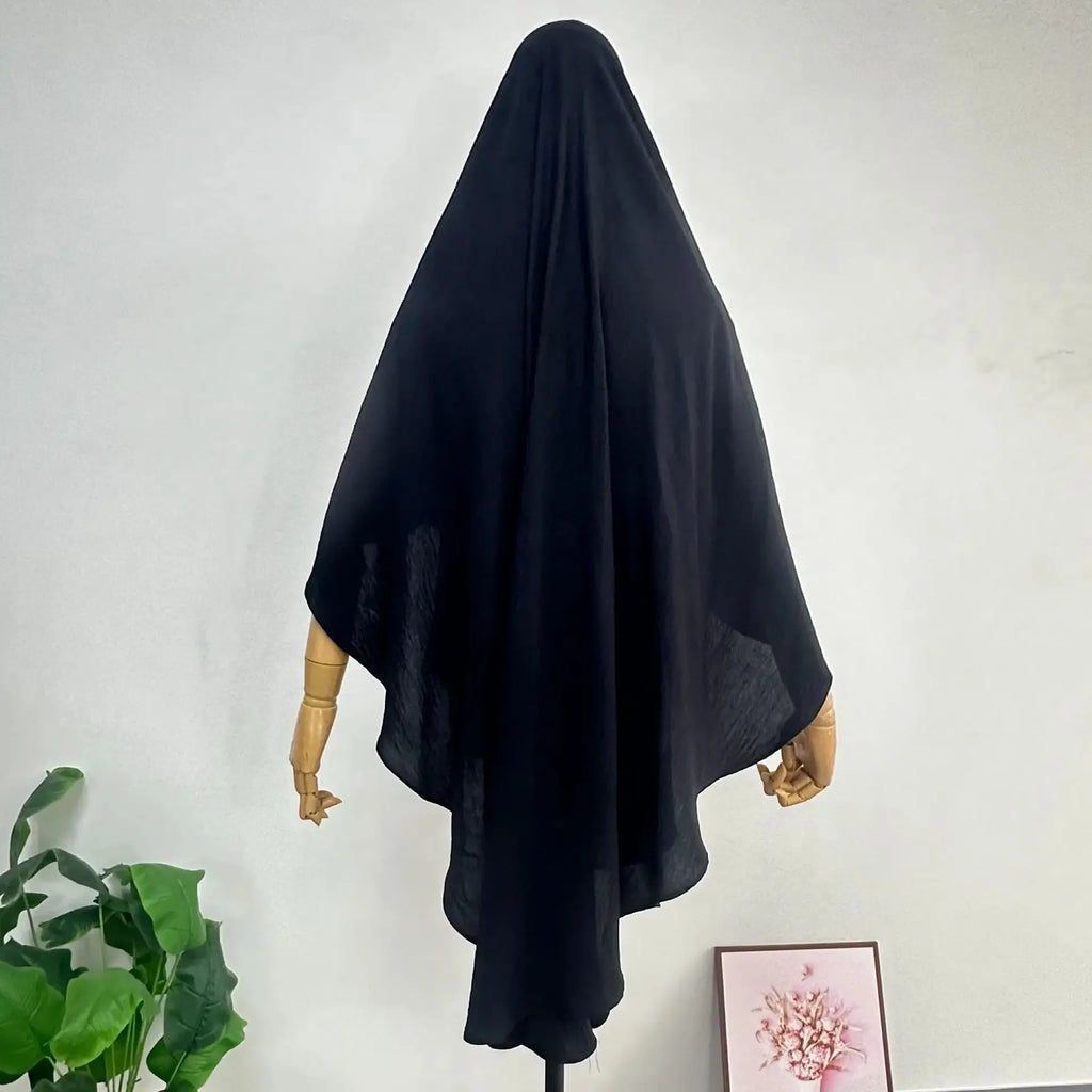 Eid Muslim Khimar Women Hijab Islamic Dubai Scarves Turban Arab Headdress Ramadan Morocco 2025 Praying Long Hijabs Headscarf