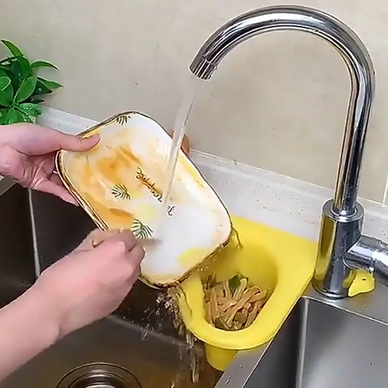 Kitchen Drain Basket Household Hangable Sink Rack Garbage Filter Drain Basket Kitchen Tools Mesh Strainer Basket Sink Strainer