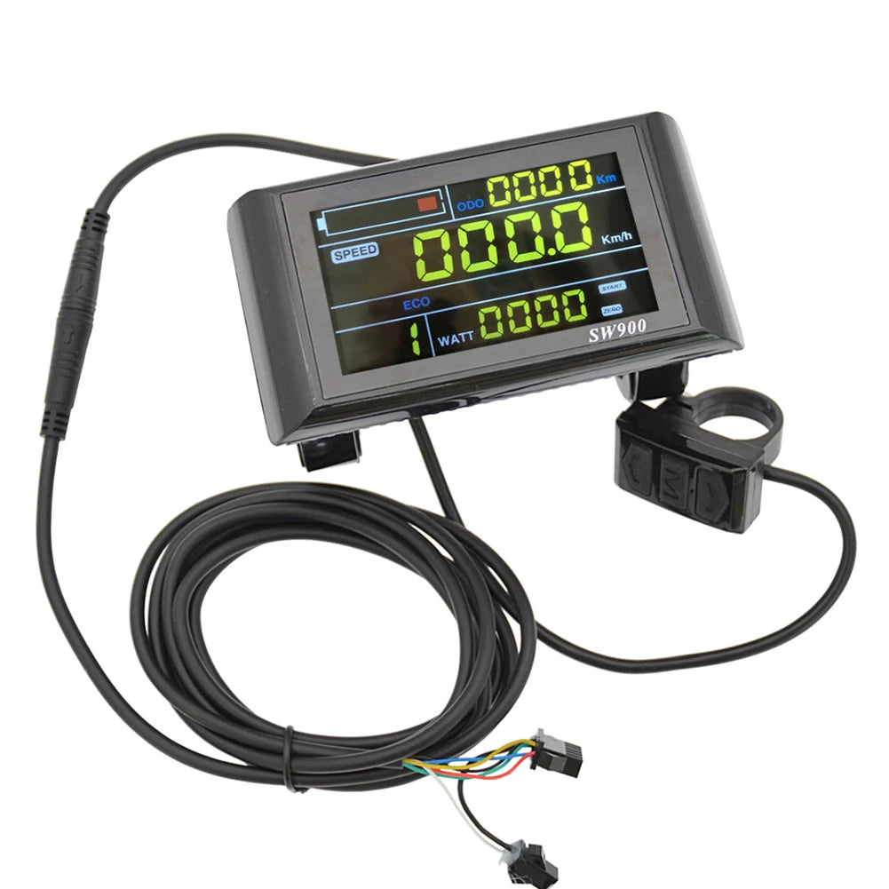 1 Set 5 Pin / 6 Pin E-bike Electric Bicycle E-Scooter LCD Display Color Screen Intelligent Instrument Durable And Practical