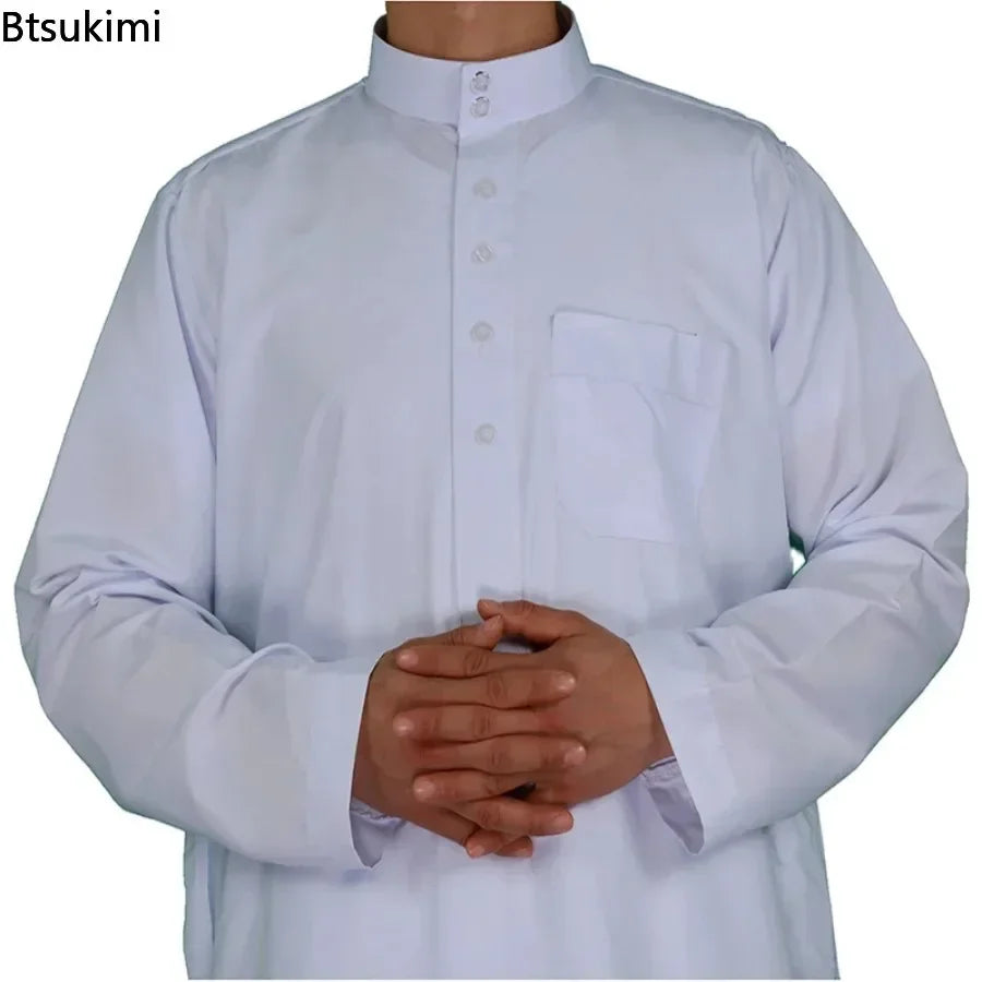 Islamische Kleidung Männer Länge Langarm Lose Muslimische Männer Saudi-Arabien Pakistan Kurta Muslimische Kostüme Muslimischen Kleid Kaftan Thobe