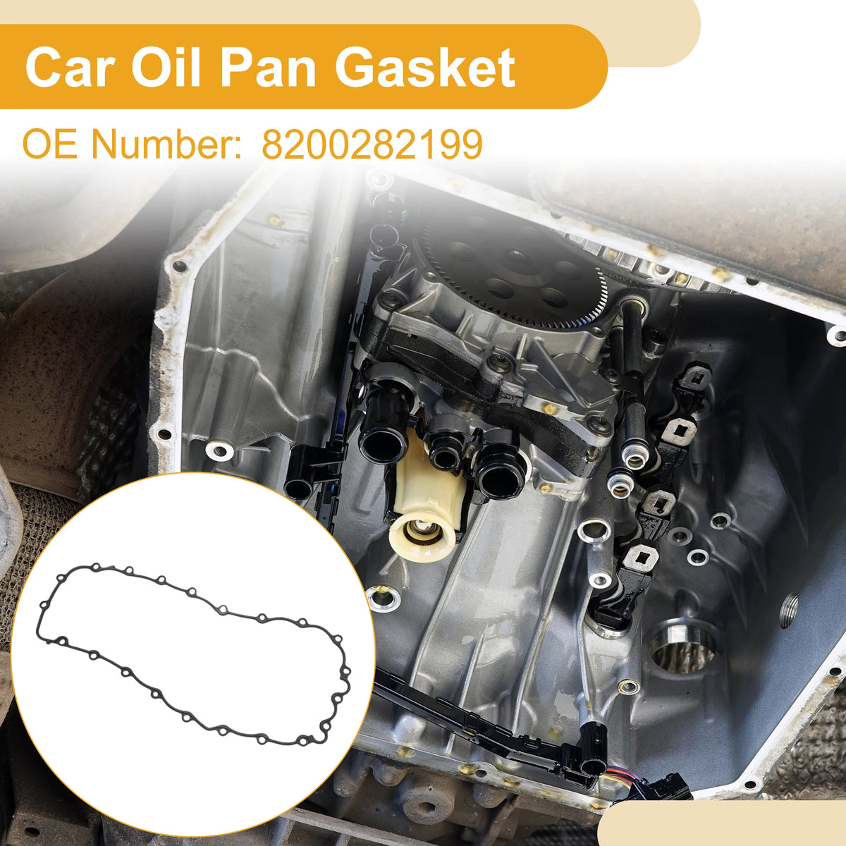 X Autohaux Nr. 8200282199 Auto-Ölwannendichtung für Mitsubishi Carisma 1996–2006, für Mitsubishi Space Star 2001–2004