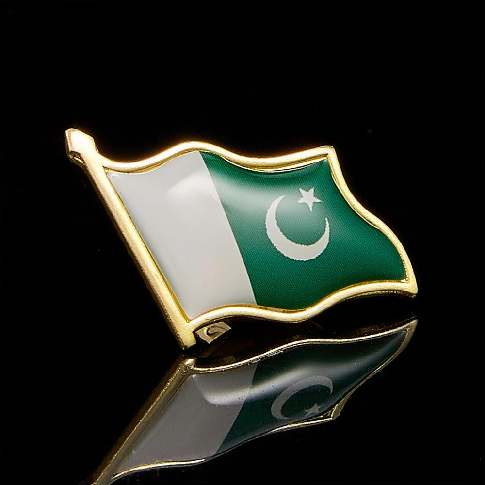 Pakistan Islamische Republik Nationalflagge Anstecknadel Hinduismus Buddhismus Christentum Zoroastrismus