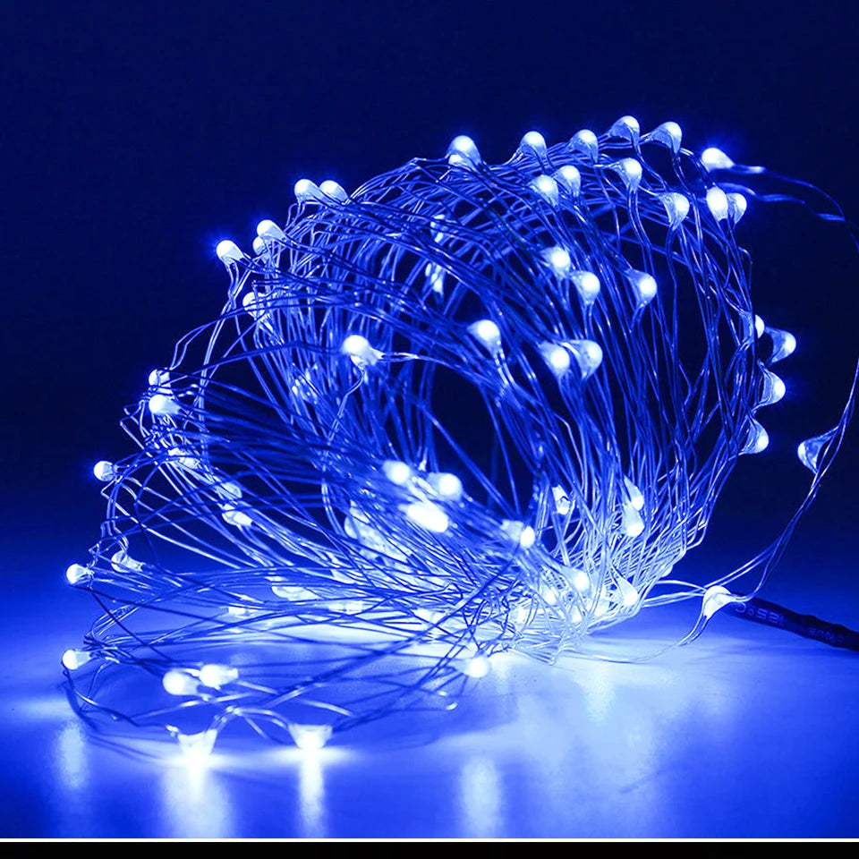 10/PCS 5M/3M LED Lantern Christmas Fairy Tale Lamp Lantern Cake Gift Box Creative Star String Light Battery Copper Wire Light