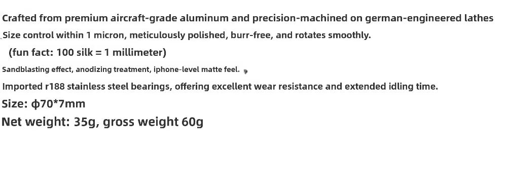 Triangular Fidget Spinner Aerospace Aluminum Sandblasted Precision Compact Portable Durable Adult Stress Relief Finger Toy