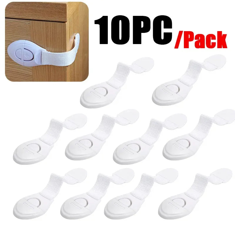 1/5/10PCS Multifunctional Baby Bag Lock Children's Cabinet Locks Punch-free Childproof Drawer Lock Anti-pinch Baby Equipment