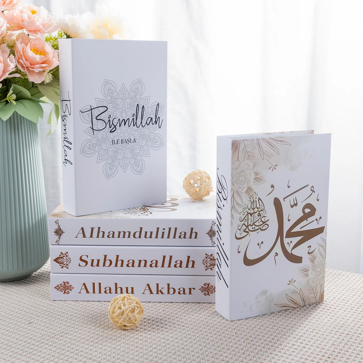 Islamic Serie Fake Book Boxs for Coffee Table Decoration Living Room Fashion Prop Books Home Decoration Model Room Accessories