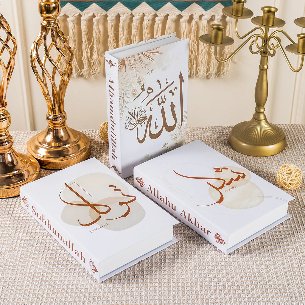Islamic Serie Fake Book Boxs for Coffee Table Decoration Living Room Fashion Prop Books Home Decoration Model Room Accessories