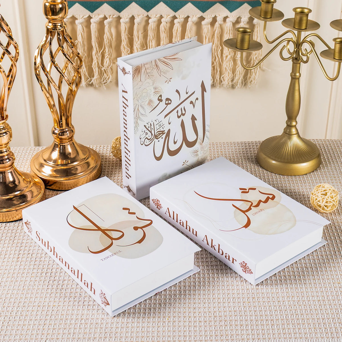 Islamic Serie Fake Book Boxs for Coffee Table Decoration Living Room Fashion Prop Books Home Decoration Model Room Accessories