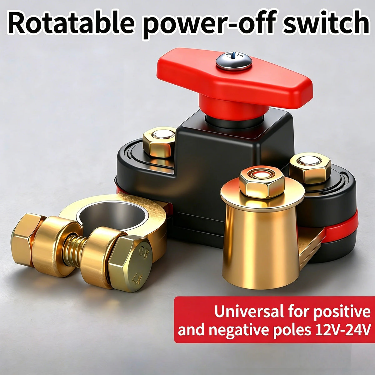 Autobatterie-Trennschalter 12V/24V ﻿ Automatischer Trennschalter, Anti-Stromausfall-Leckageschutz, universelle Autoteile