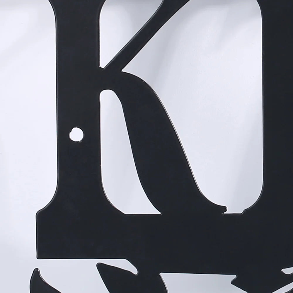 Kitchen Black Letter Metal Art Signs Wall Decor Rustic Plaque CutOut Kitchen Door Dining Room Decoration Home Decorative