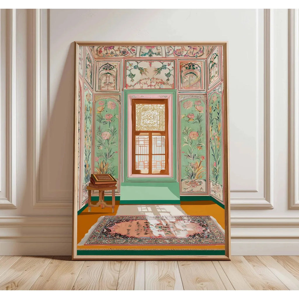 Islamic Mosque Architecture Canvas Print Poster Middle Eastern Ramadan Muslim Art Prints Bedroom Wall Art Home Decor Poster