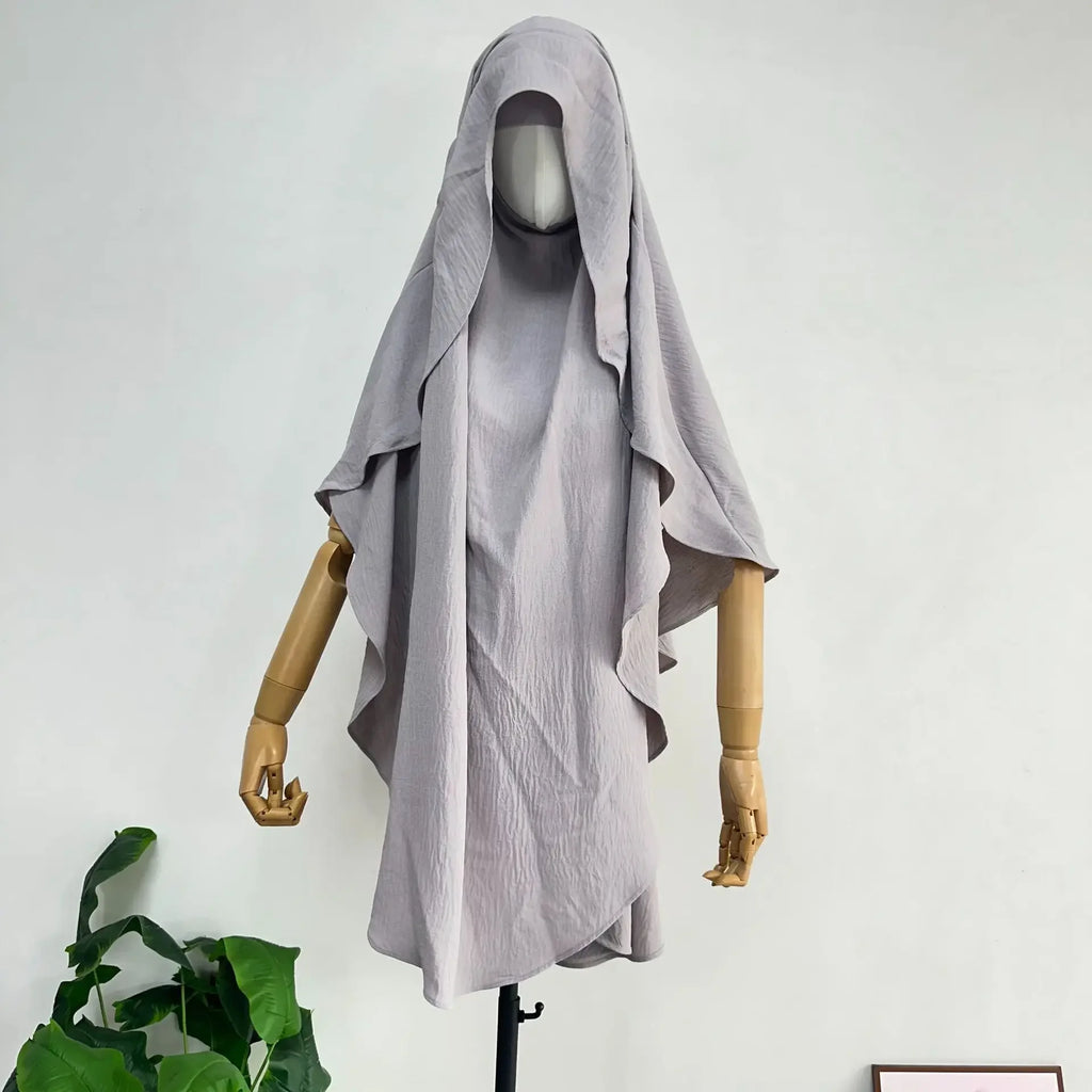 Eid Muslim Khimar Women Hijab Islamic Dubai Scarves Turban Arab Headdress Ramadan Morocco 2025 Praying Long Hijabs Headscarf