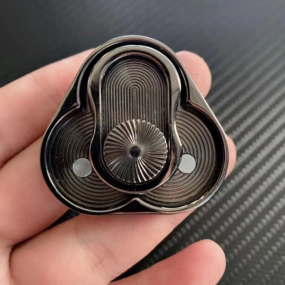 Triangle Magnetic Fidget Slider for Adults EDC Metal Finger Push Card Anti Stress Spinner Toy Autism Anxiety Relief Sensory Toys