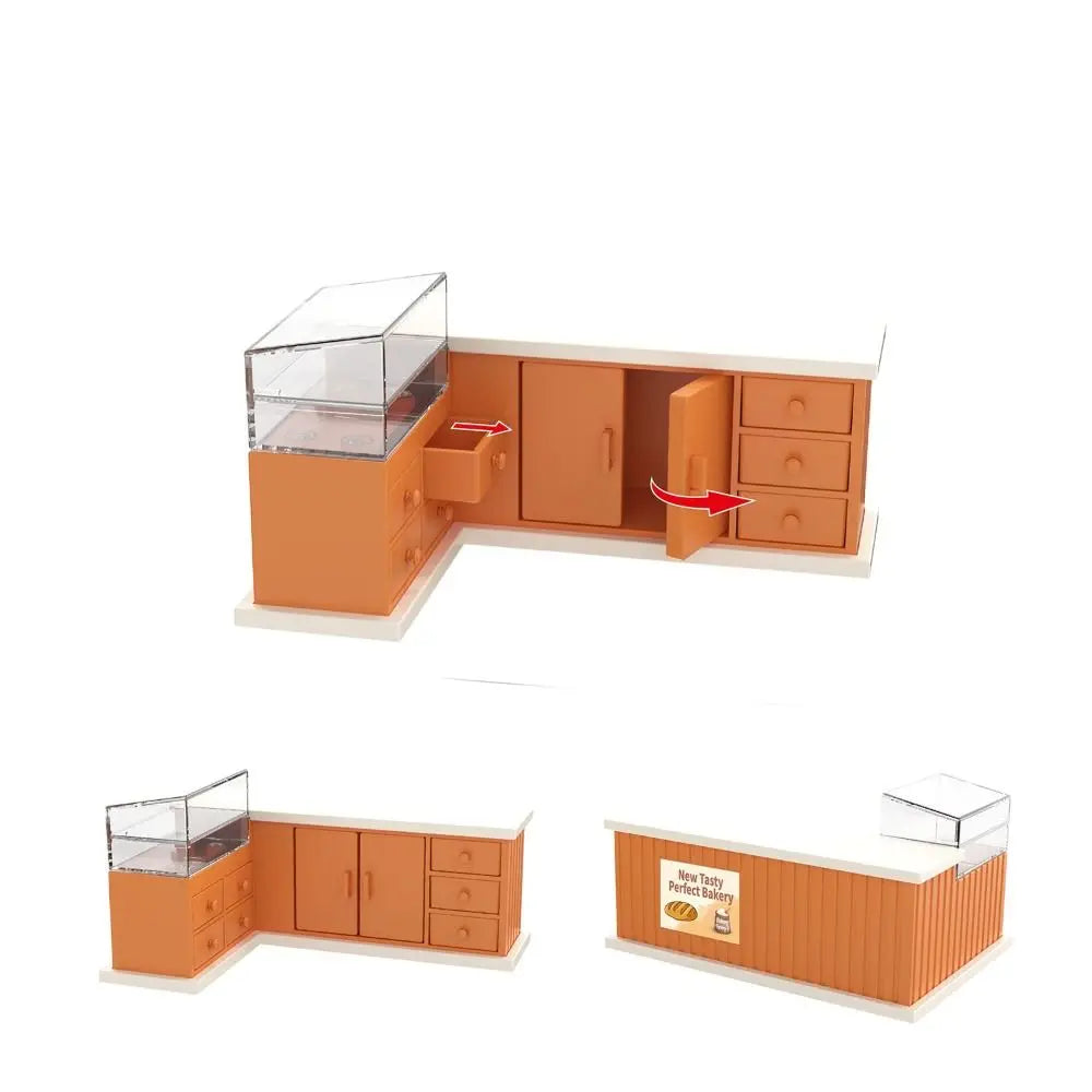 1:12 Dollhouse Miniature Furniture Accessories ABS Sofa Floor Lamp Shelf Kettle Doll House Bedroom Kitchen Furniture Model
