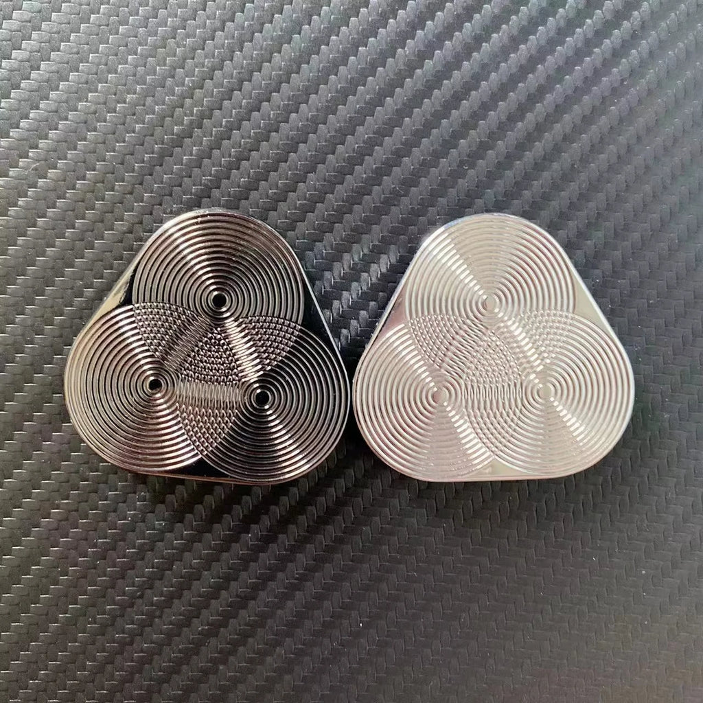 Triangle Magnetic Fidget Slider for Adults EDC Metal Finger Push Card Anti Stress Spinner Toy Autism Anxiety Relief Sensory Toys