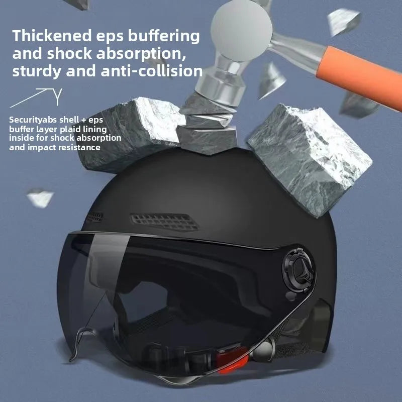 2025 E-Bike Motorcycle Half Helmet - Universal for Men Women