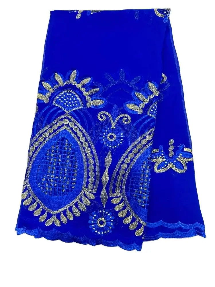 Fashionable Islamic New 2025 Dubai African Chiffon Hijab Pashmina Large Embroidered Shawl for Muslim Women Turban Headscar