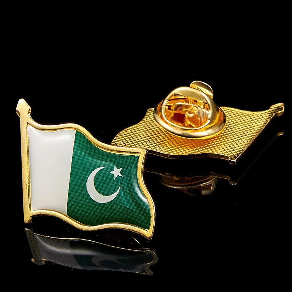 Pakistan Islamische Republik Nationalflagge Anstecknadel Hinduismus Buddhismus Christentum Zoroastrismus