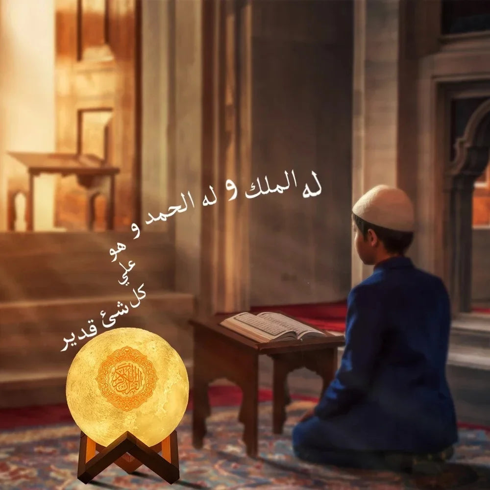 Koran Azan Islamischer Muslimischer Koran Arabischer Ramadan Kabelloser Bluetooth-Lautsprecher Tragbare Helle Nachtlampe Heilige Lampe Arabischer Islam Sound