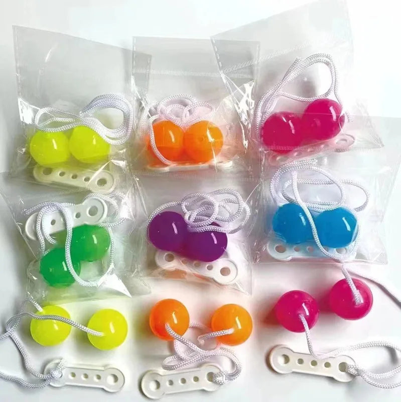 Fidget For Anxiety Click Clack Clackers Balls On A String Finger Toy Stress Adults Kids Juguete Para Aliviar El Estrés Gift