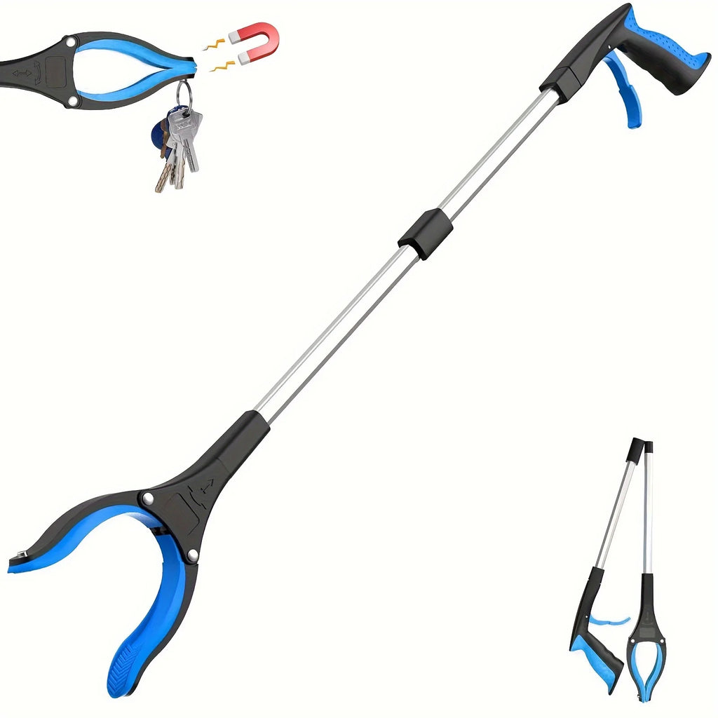 Long handle foldable garbage clip, multifunctional environmental sanitation garbage collector, compact and portable sanitary gar