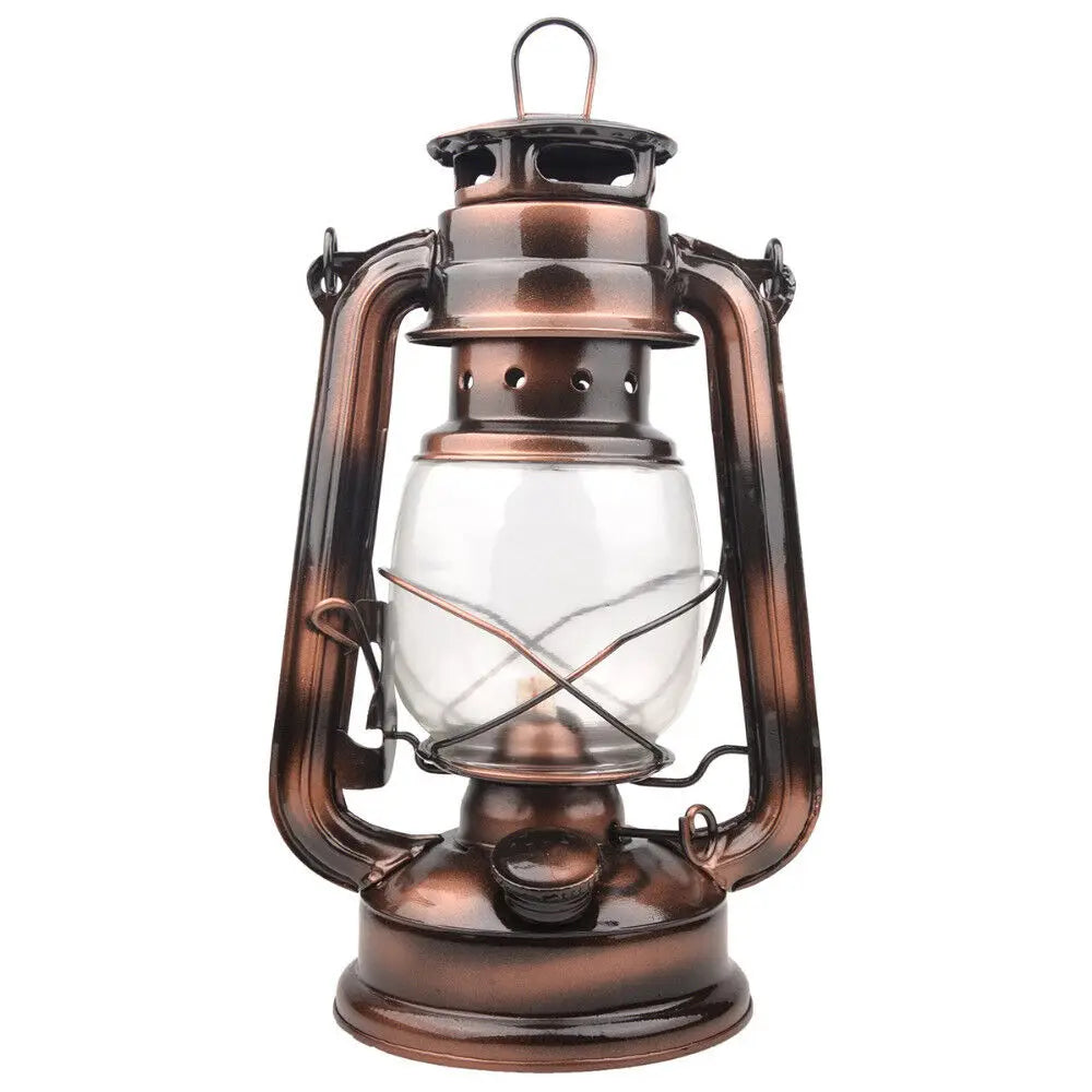 1PC Retro Lantern Home Table Decoration Lamp Outdoor Picnic Hand-Held Lights Metal Hurricane Oil for Dinner Decoration Lamps