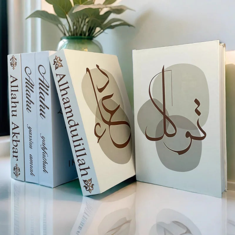 Islamic Decorative Books Kaaba Mosque Luxury Fake Book Storage Box Interior Decoration Coffee Table Bedroom Ornaments Room Decor
